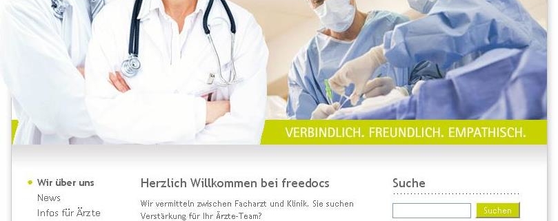 Texter: Homepage im Internet