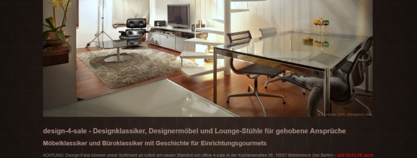 Texter für Designmöbel