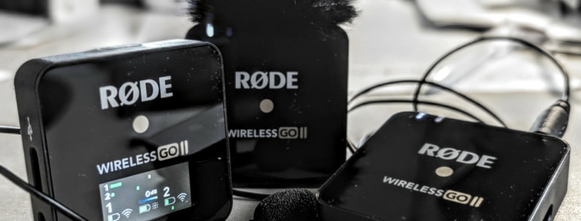 Filmproduktion mit Funkstrecke von Rode